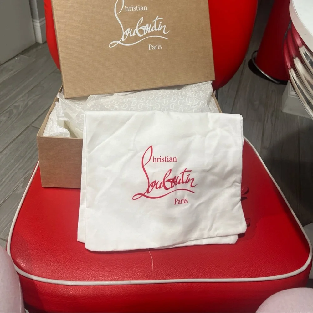 Christian Louboutin 12x10x4”s Box Tissue And Dust Bag - Picture 1 of 3